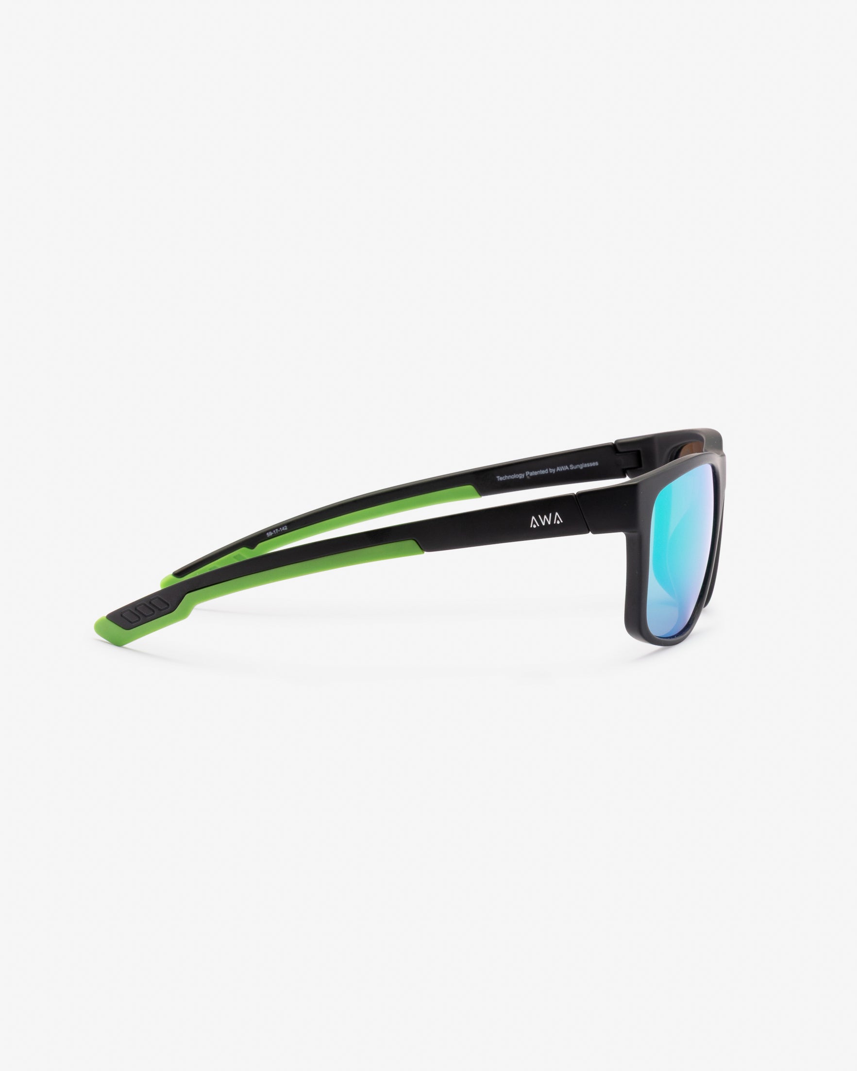 MERA-BLACK GREEN MIRROR LENSES