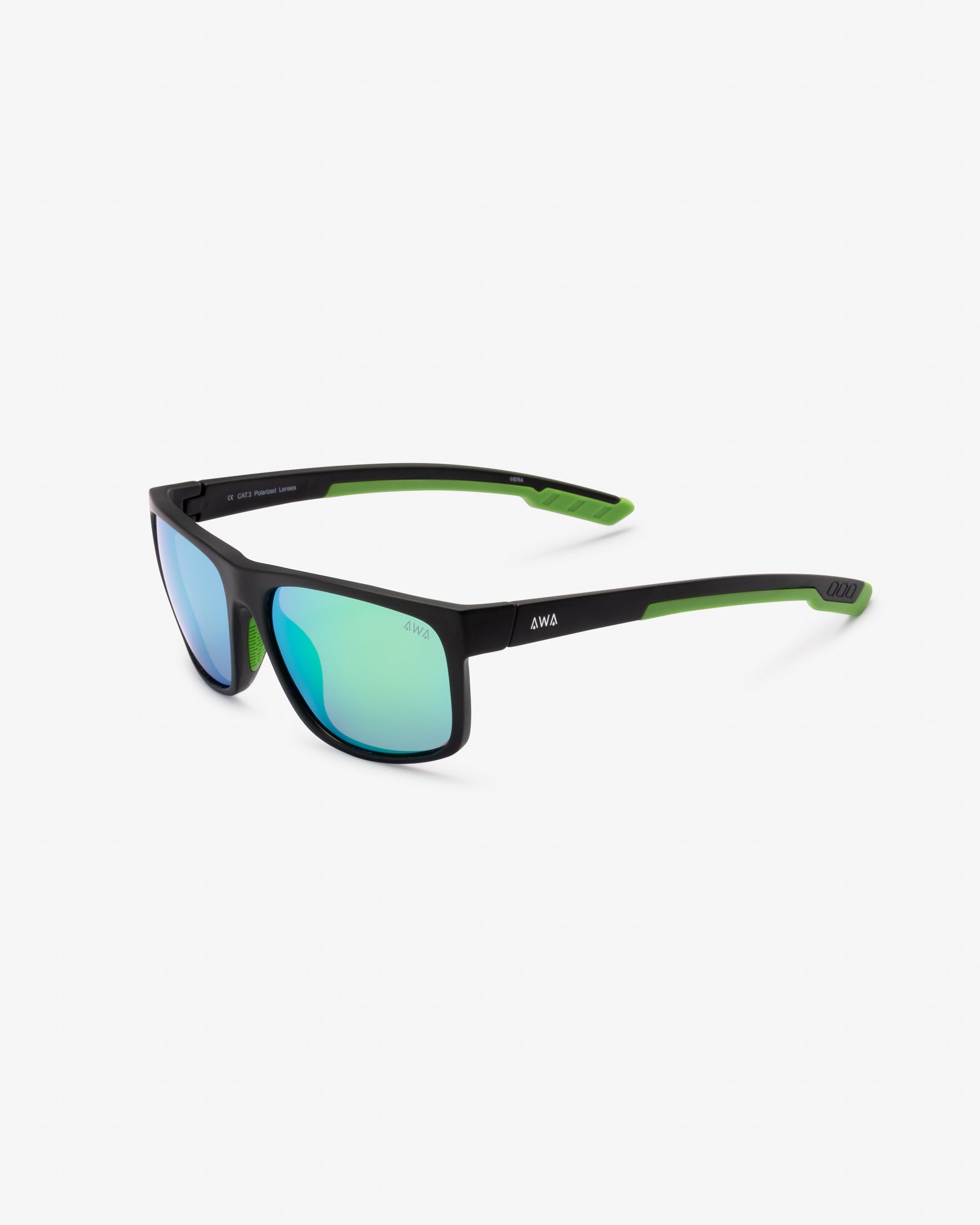 MERA-BLACK GREEN MIRROR LENSES