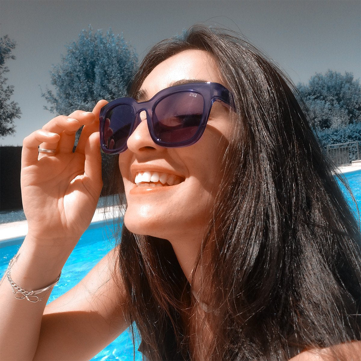 BLANES TRANSLUCENT BLUE
